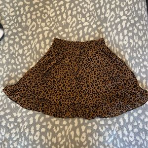 Leopard print skirt